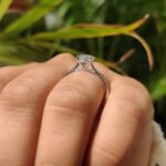 Round Cut Diamond Ring With Cathedral Setting - Image 6