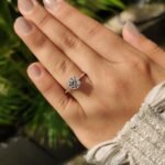 Round Cut Diamond Ring With Cathedral Setting - Image 2