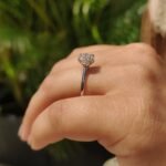 Round Cut Diamond Ring With Cathedral Setting - Image 4