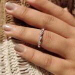 Yellow Gold Marquise Wedding Band - Image 2