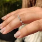 Yellow Gold Marquise Wedding Band - Image 3