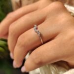 Marquise And Round Wedding Band In Cluster Style - Image 3