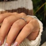 Marquise And Round Wedding Band In Cluster Style - Image 4