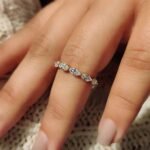 Yellow Gold Marquise Wedding Band - Image 5