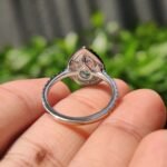 Pear Cut Engagement Ring With Cathedral Setting - Image 5