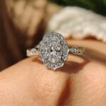 Oval Vintage Diamond Ring With Milgrain Style - Image 8