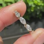 Yellow Gold Marquise Wedding Band - Image 10